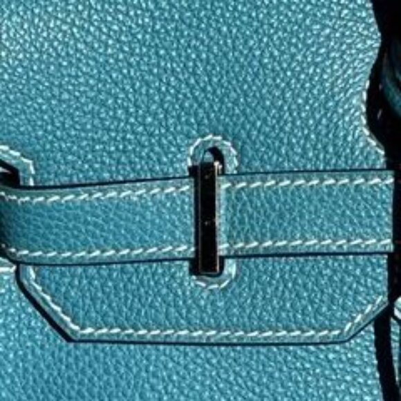 Hermes Birkin 35 Blue Togo Leather Palladium Hardware - Picture 8 of 15